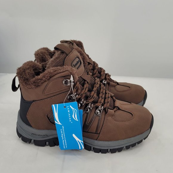 Lamincoa Winter Snow Hiking Boots For Women Fur-Lined (Size 6) Brown - Picture 1 of 13